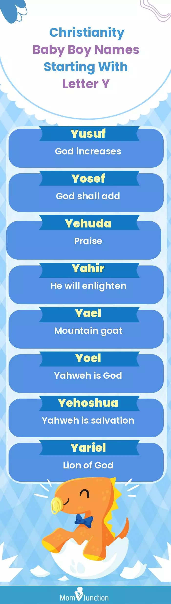  Christianity Baby Boy Names Starting With Letter Y(infographic)