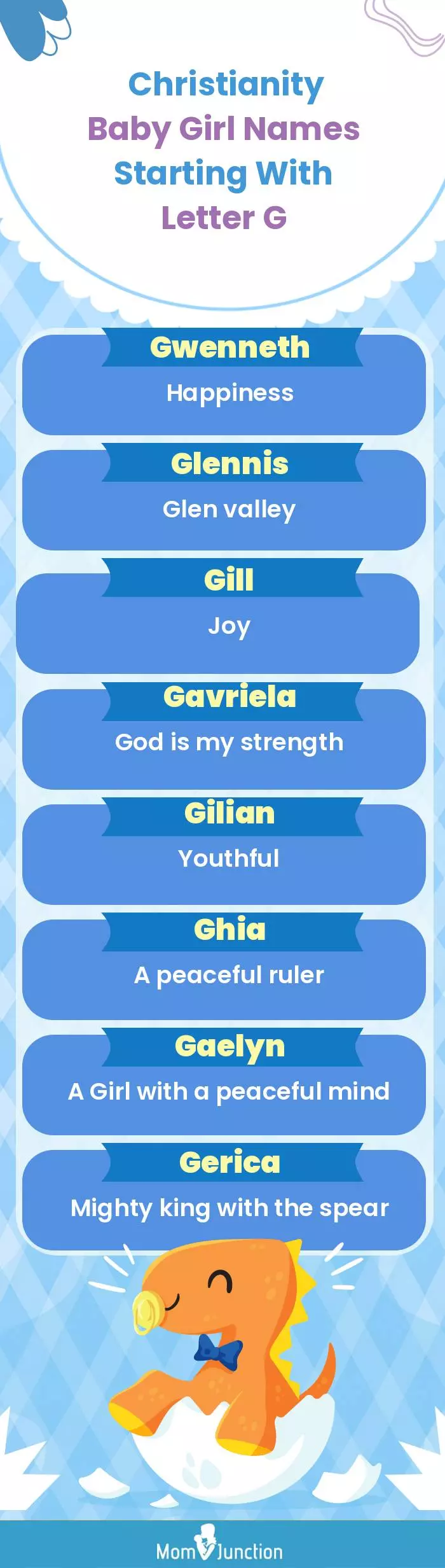  Christianity Baby Girl Names Starting With Letter G(infographic)