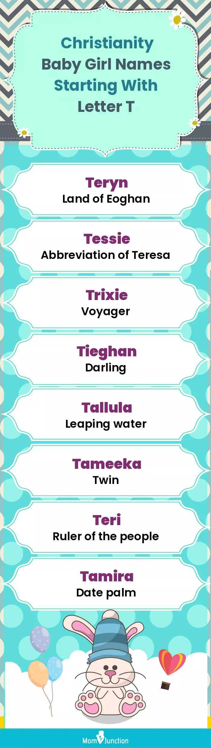  Christianity Baby Girl Names Starting With Letter T(infographic)