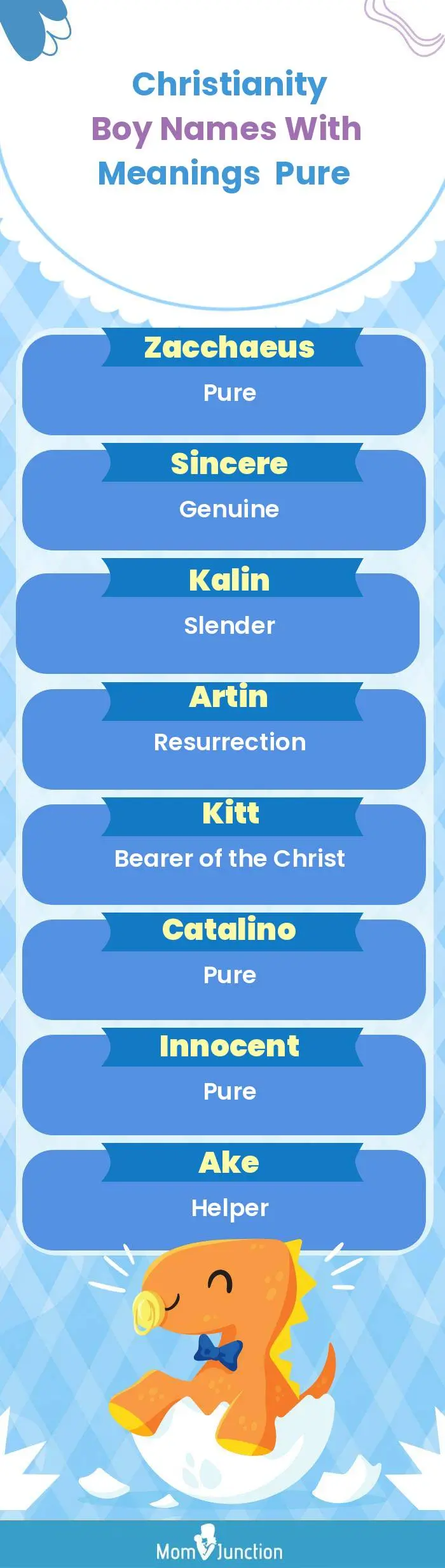  Christianity Boy Names with Meanings Pure(infographic)