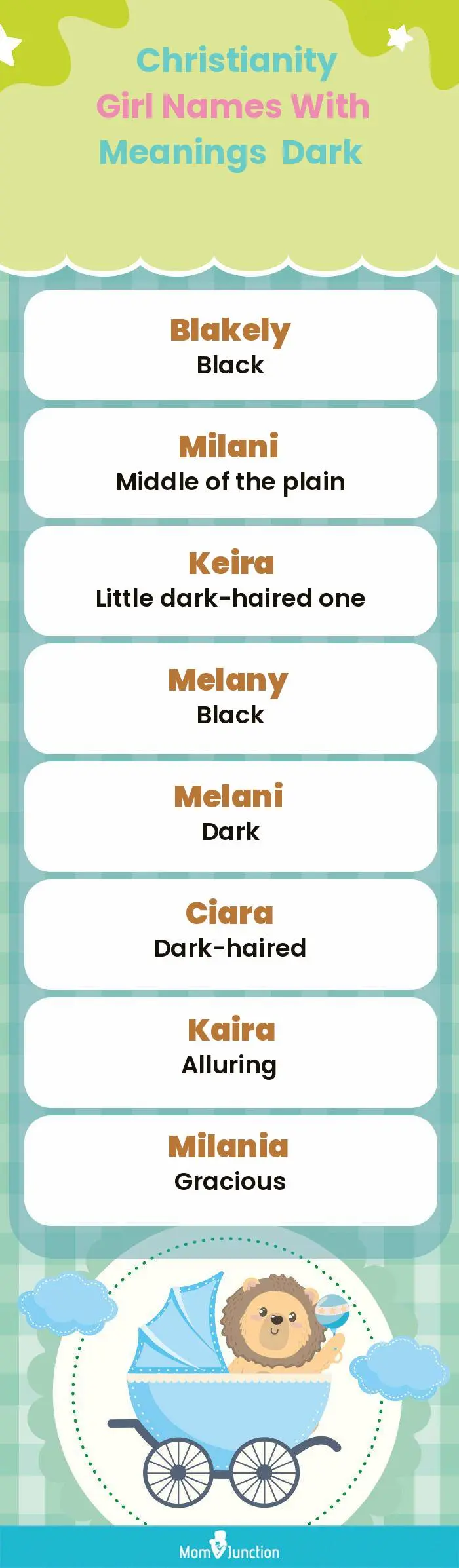  Christianity Girl Names with Meanings Dark(infographic)