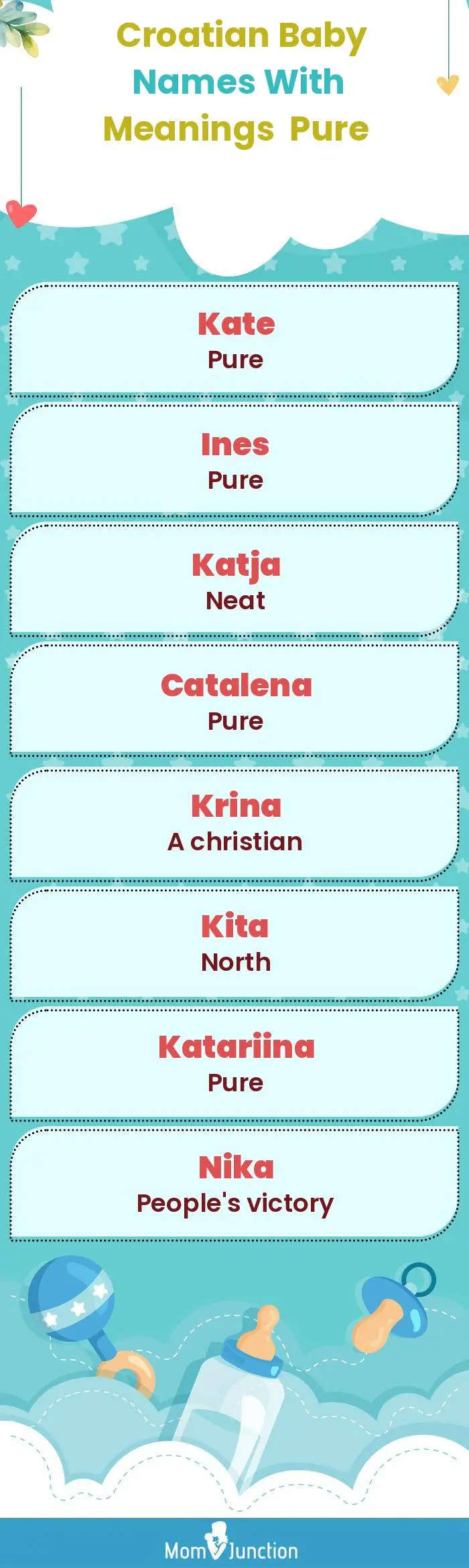  Croatian Baby Names with Meanings Pure(infographic)