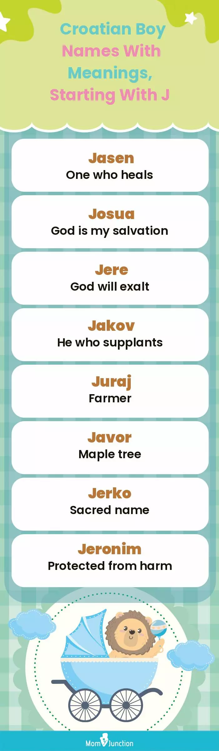  Croatian Boy Names with Meanings, Starting With J(infographic)