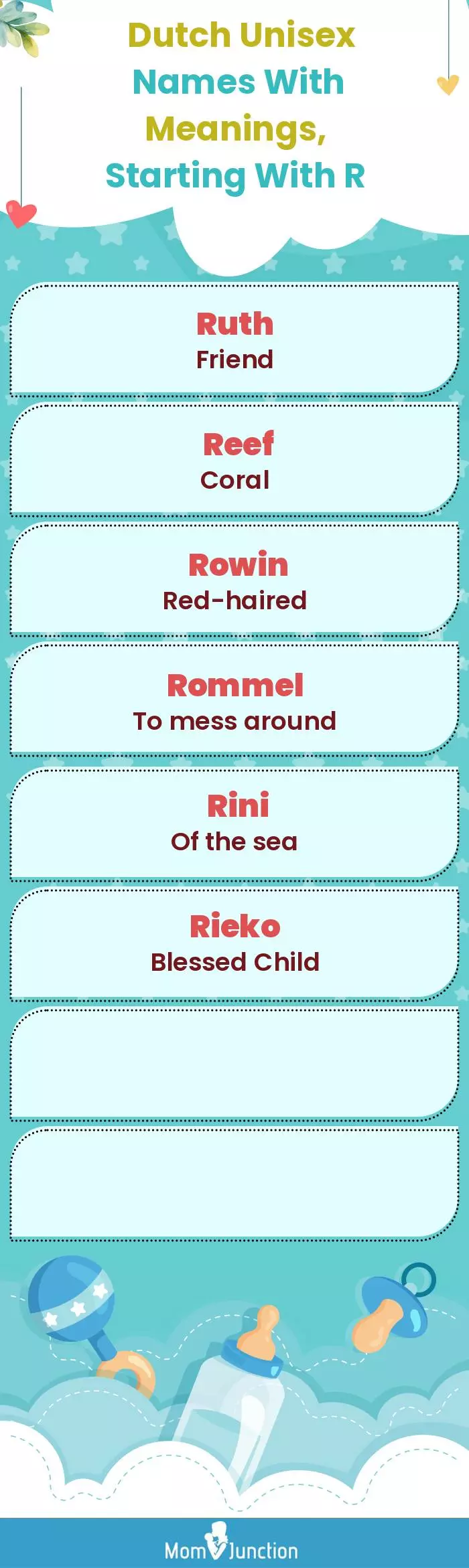  Dutch Unisex Names with Meanings, Starting With R(infographic)