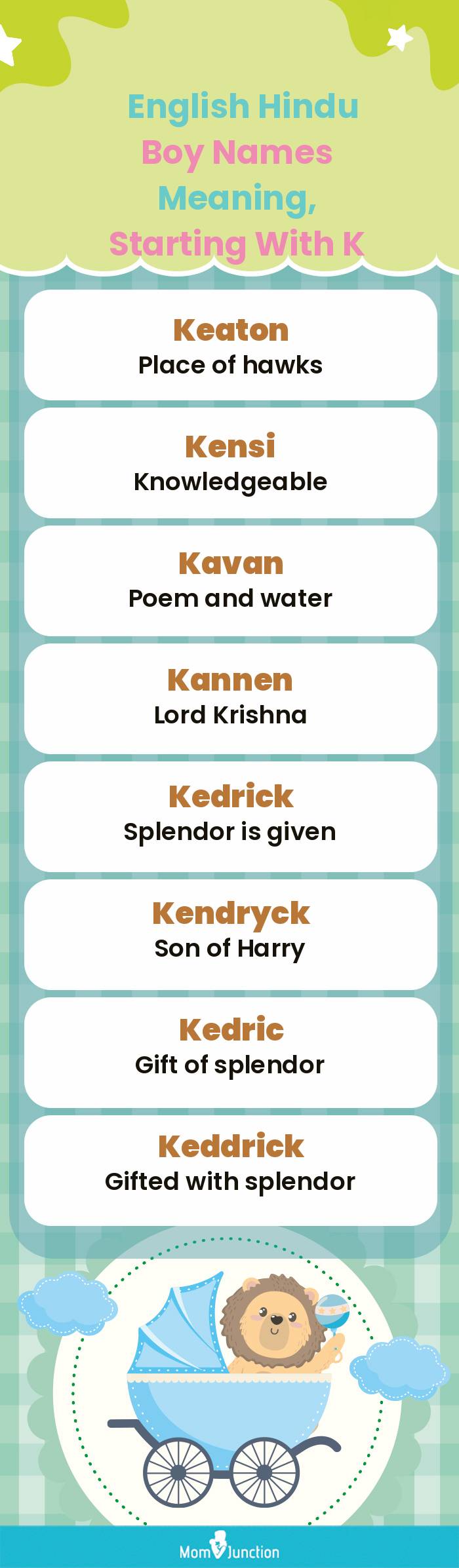  English Hindu Boy Names Meaning, Starting With K(infographic)