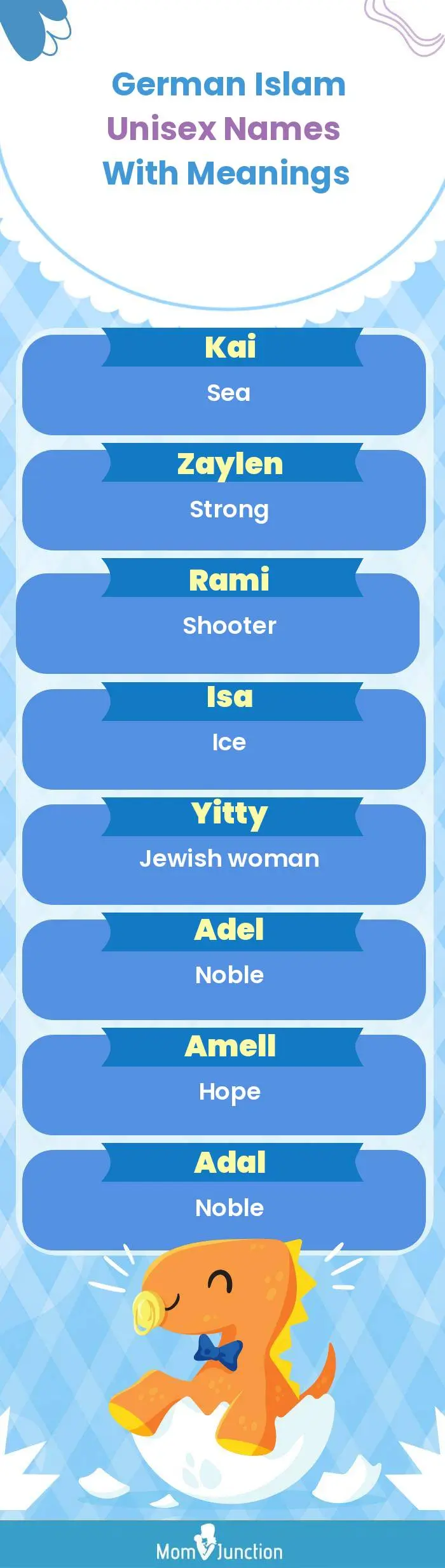 German Islam Unisex Names with Meanings(infographic)