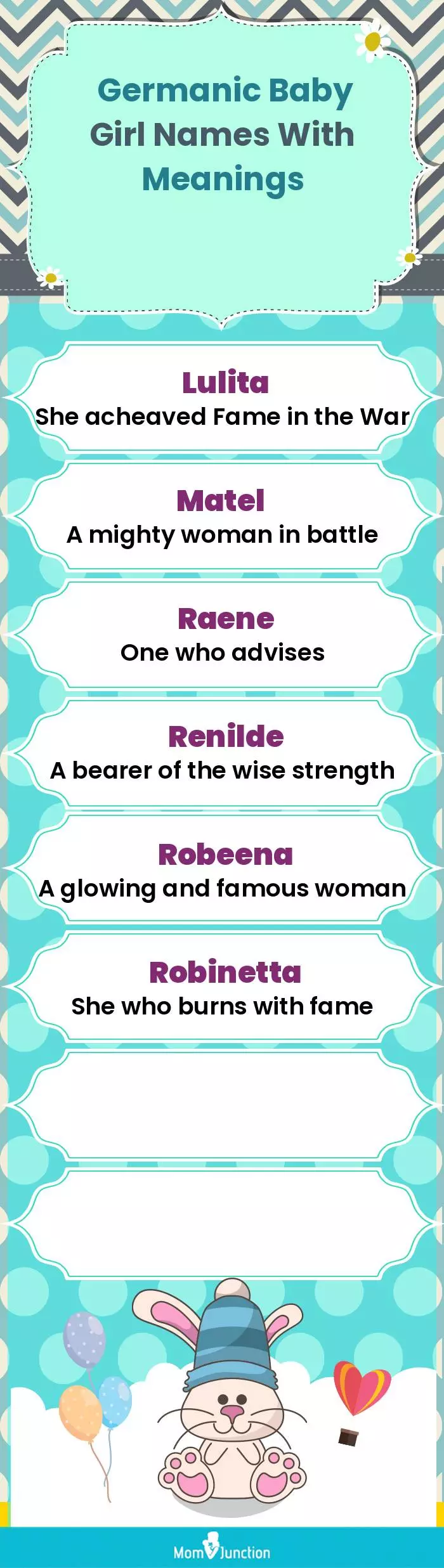  Germanic Baby Girl Names With Meanings(infographic)