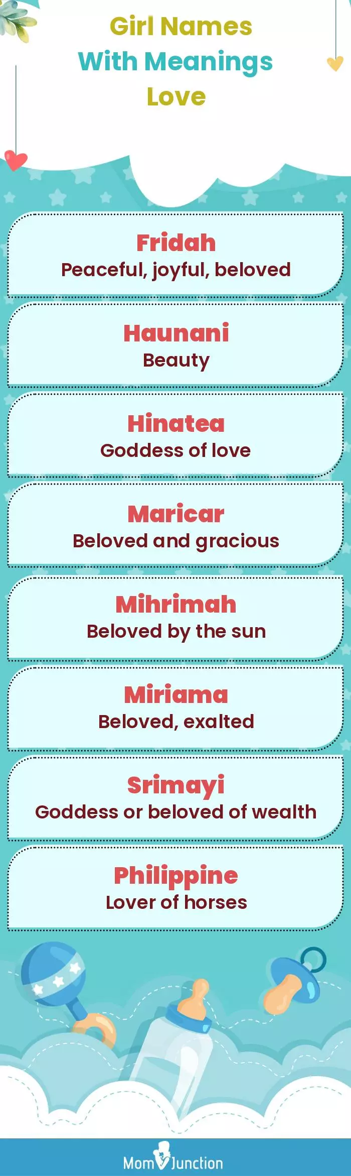  Girl Names with Meanings Love(infographic)