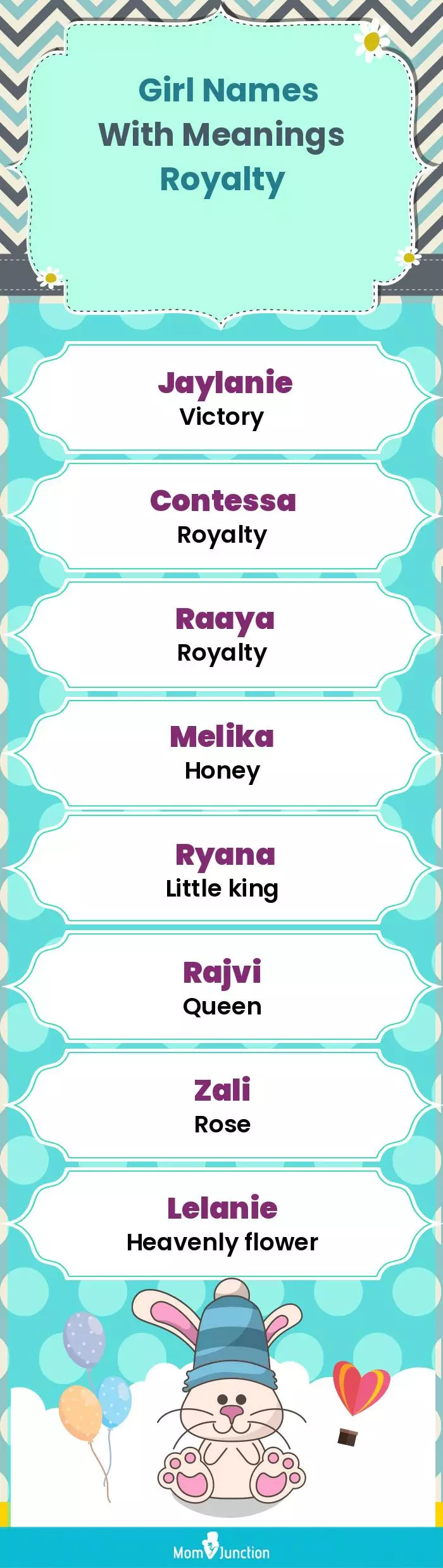  Girl Names with Meanings Royalty(infographic)