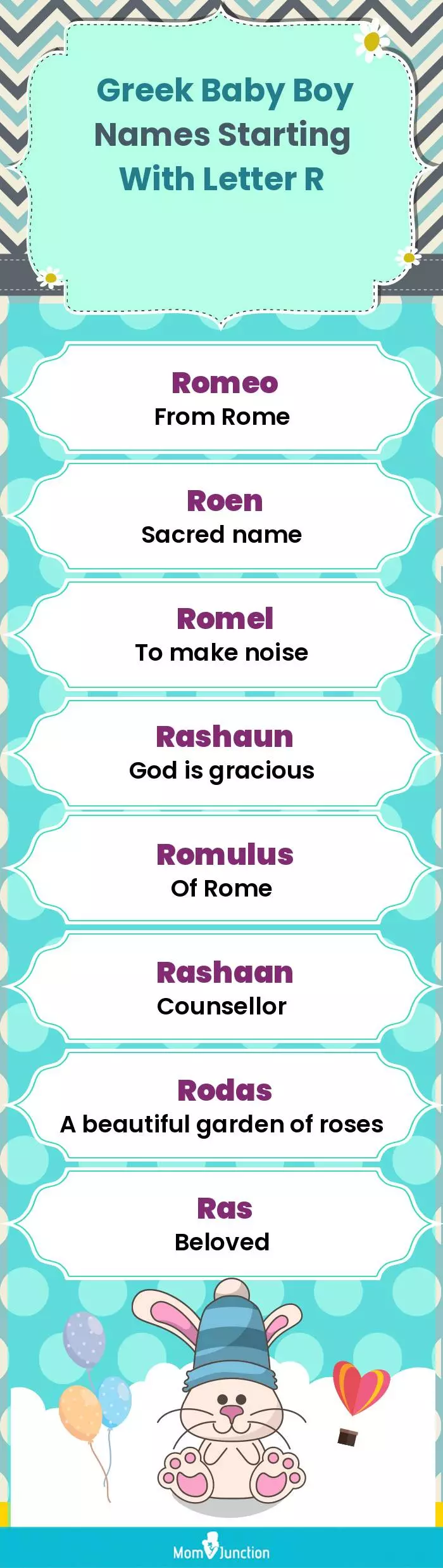  Greek Baby Boy Names Starting With Letter R(infographic)