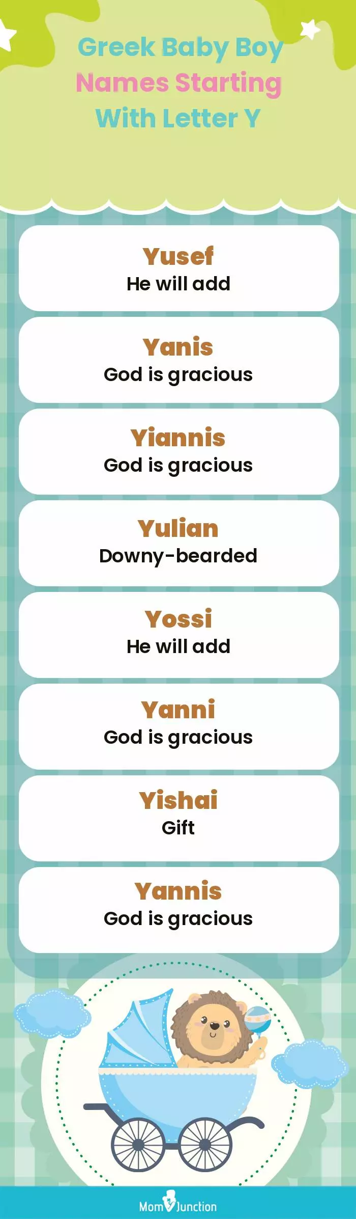  Greek Baby Boy Names Starting With Letter Y(infographic)