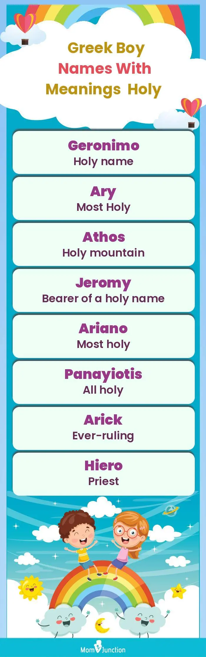  Greek Boy Names with Meanings Holy(infographic)