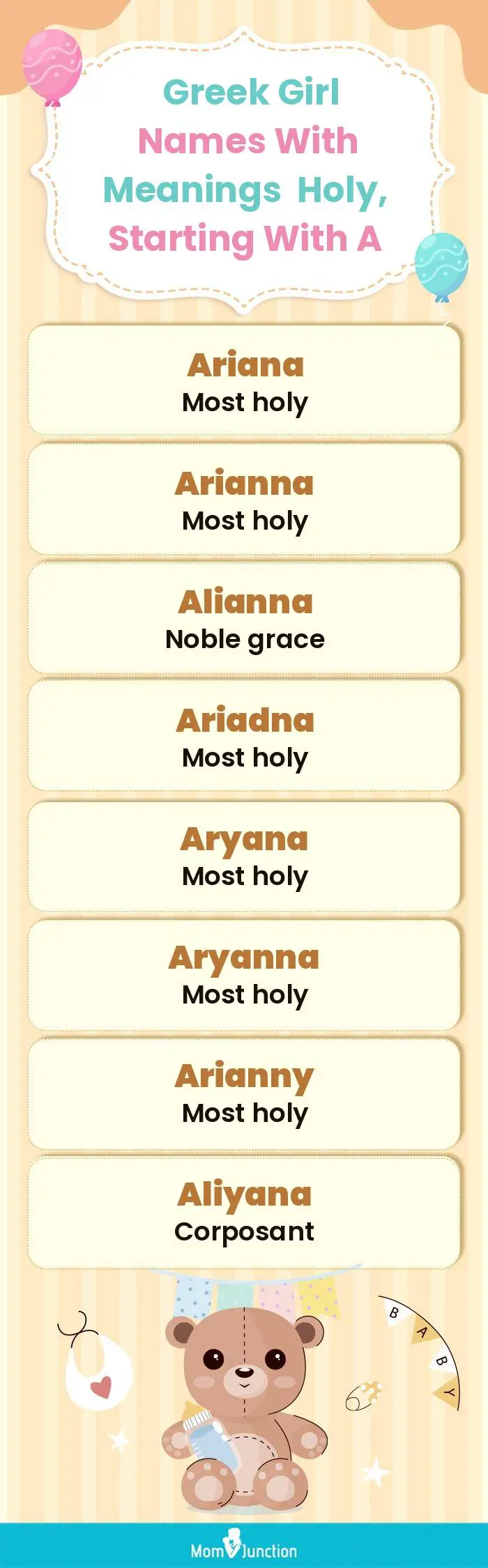  Greek Girl Names with Meanings Holy, Starting With A(infographic)