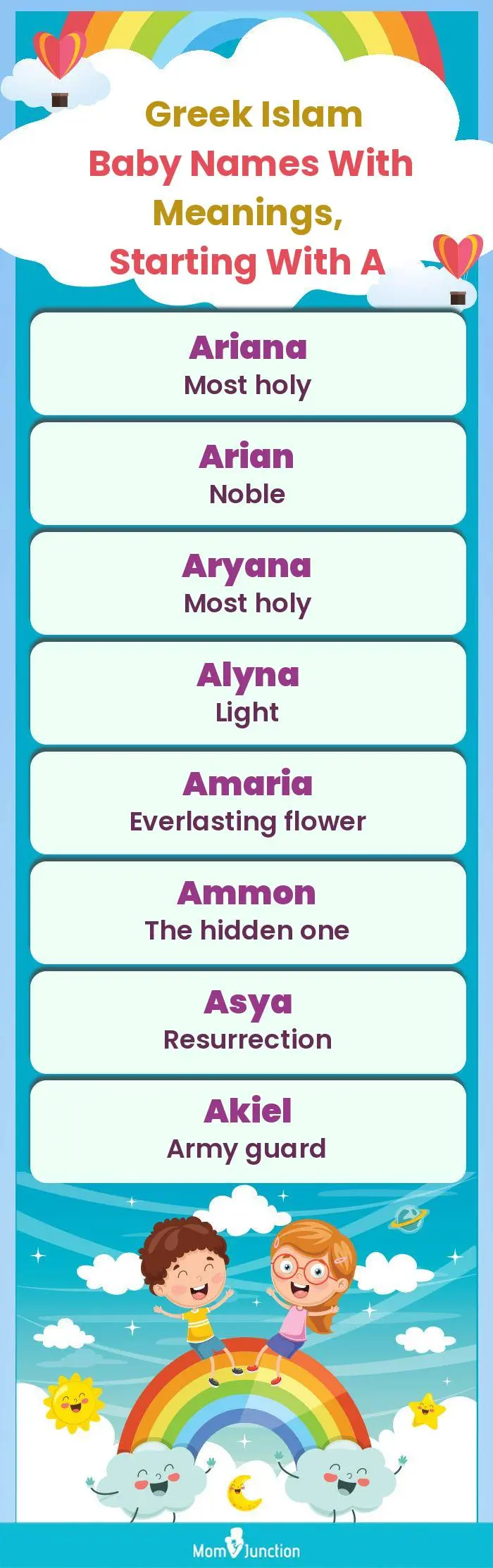  Greek Islam Baby Names with Meanings, Starting With A(infographic)