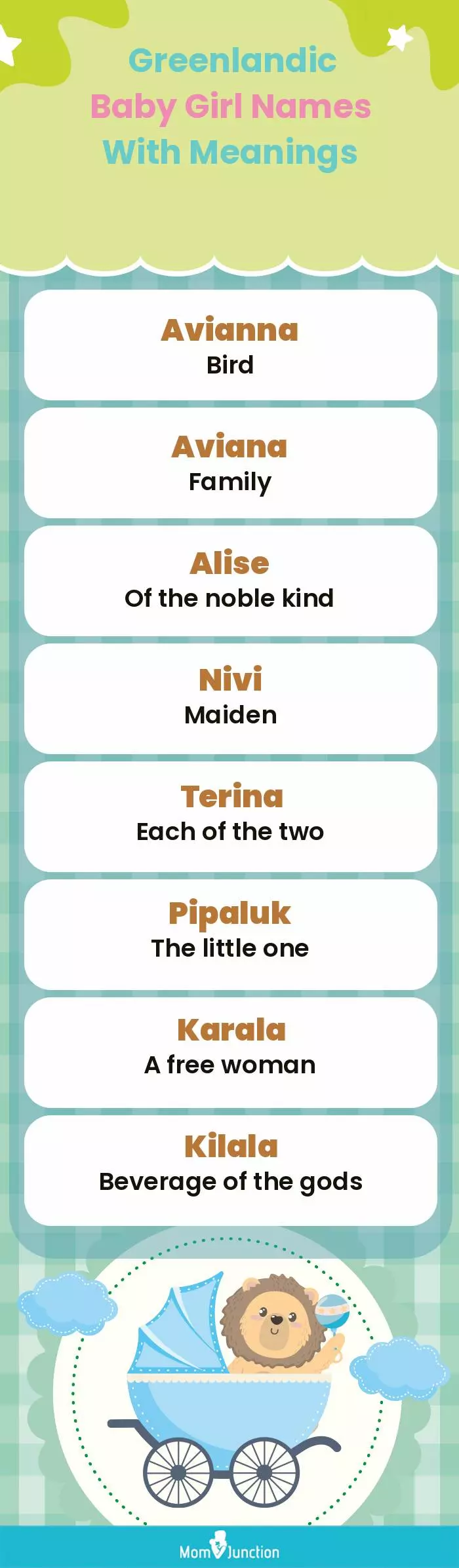  Greenlandic Baby Girl Names With Meanings(infographic)