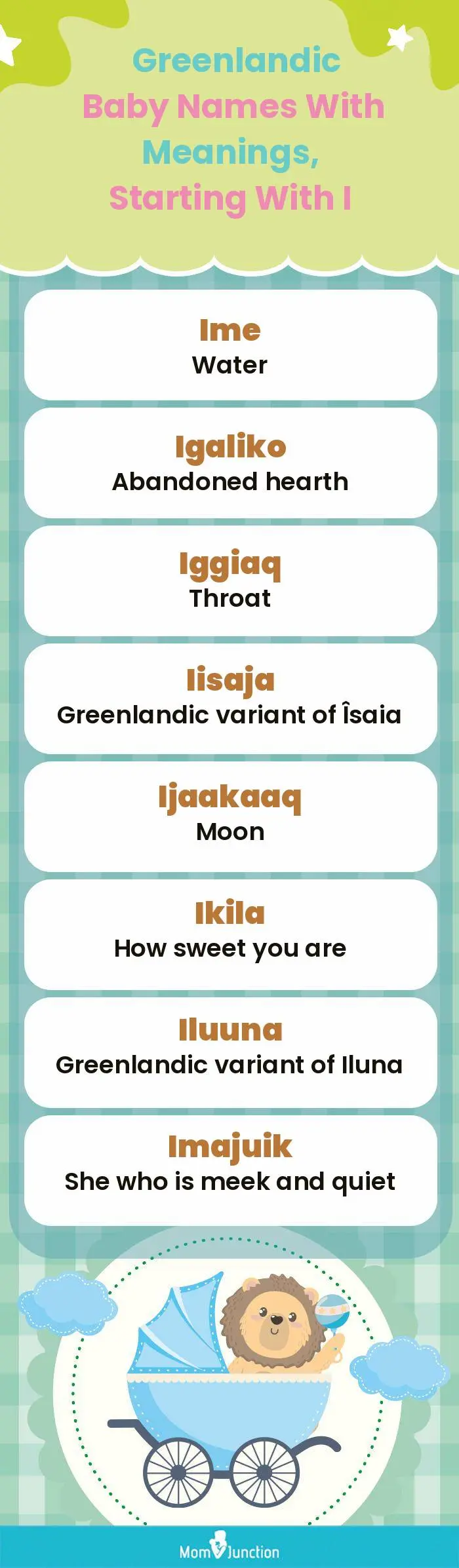  Greenlandic Baby Names with Meanings, Starting With I(infographic)