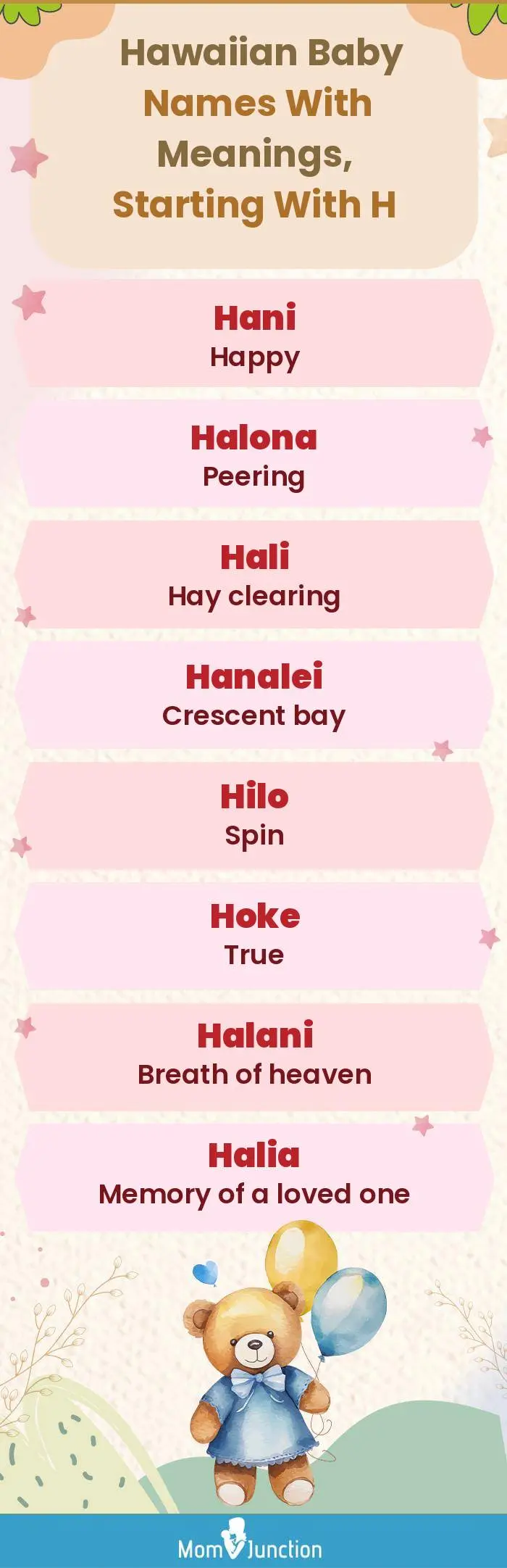  Hawaiian Baby Names with Meanings, Starting With H(infographic)