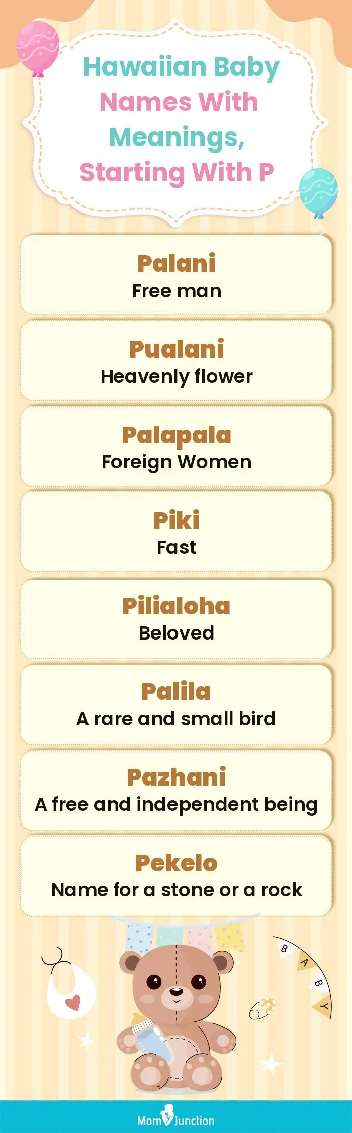  Hawaiian Baby Names with Meanings, Starting With P(infographic)