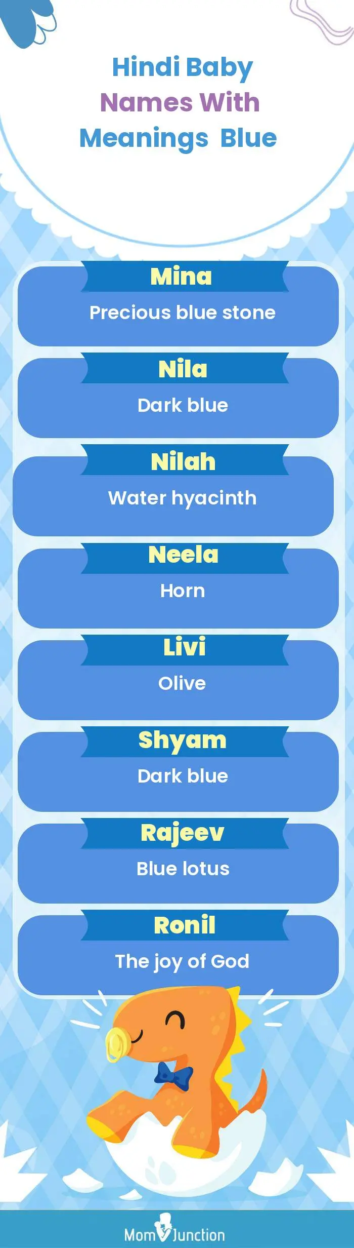  Hindi Baby Names with Meanings Blue(infographic)