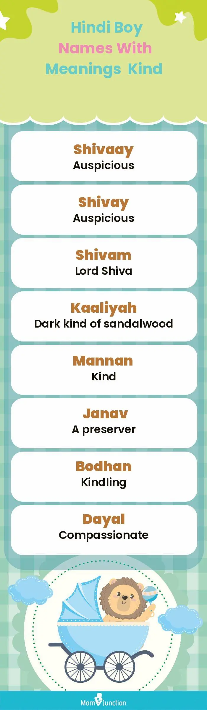  Hindi Boy Names with Meanings Kind(infographic)