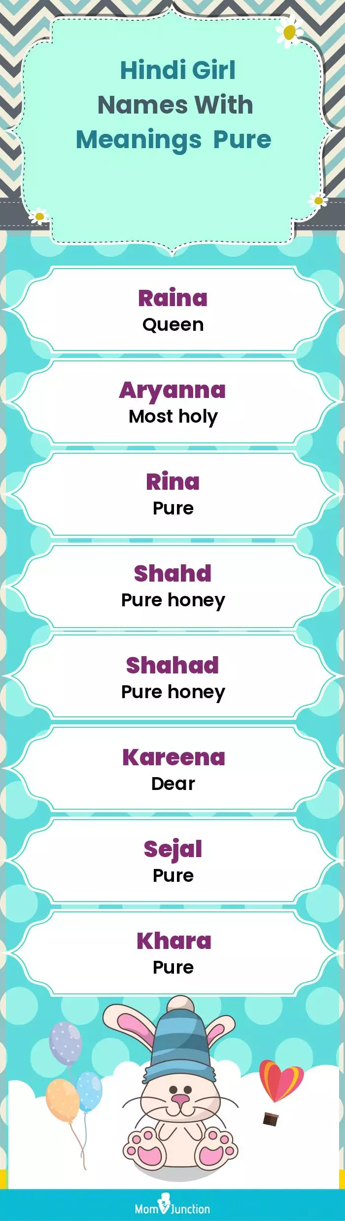  Hindi Girl Names with Meanings Pure(infographic)