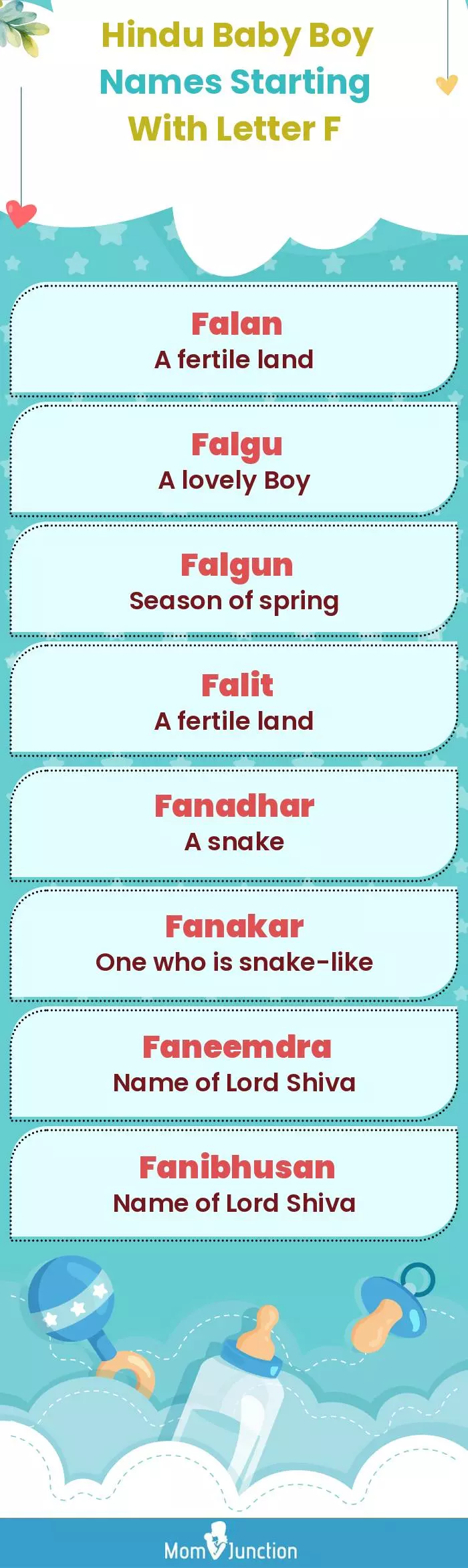  Hindu Baby Boy Names Starting With Letter F(infographic)