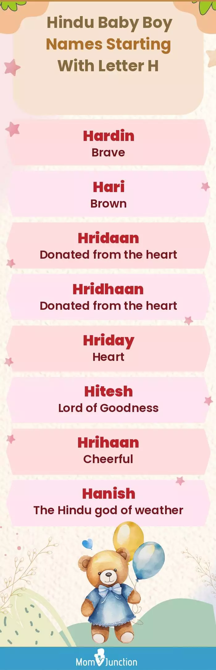  Hindu Baby Boy Names Starting With Letter H(infographic)