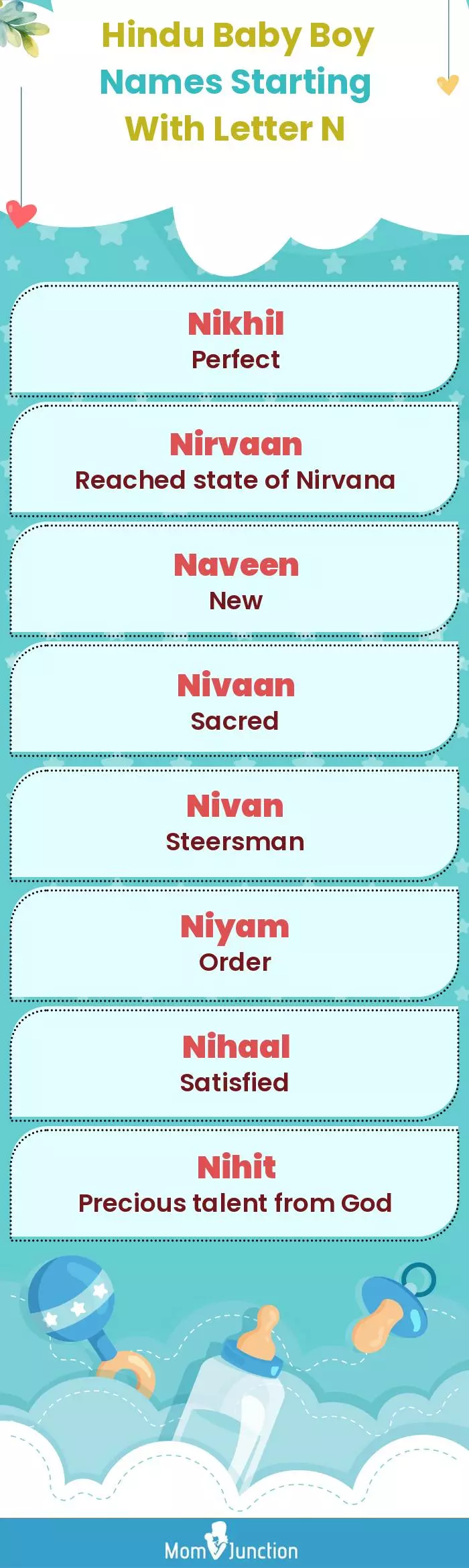  Hindu Baby Boy Names Starting With Letter N(infographic)