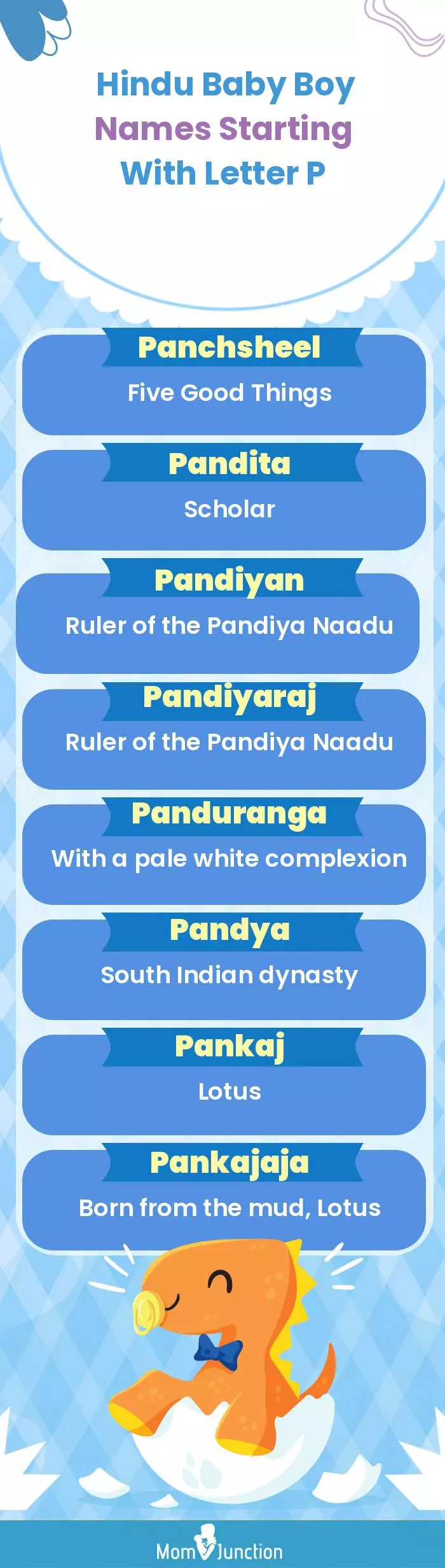  Hindu Baby Boy Names Starting With Letter P(infographic)