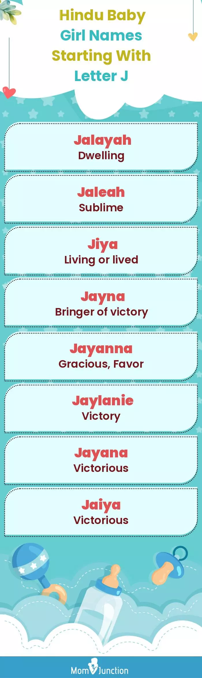  Hindu Baby Girl Names Starting With Letter J(infographic)