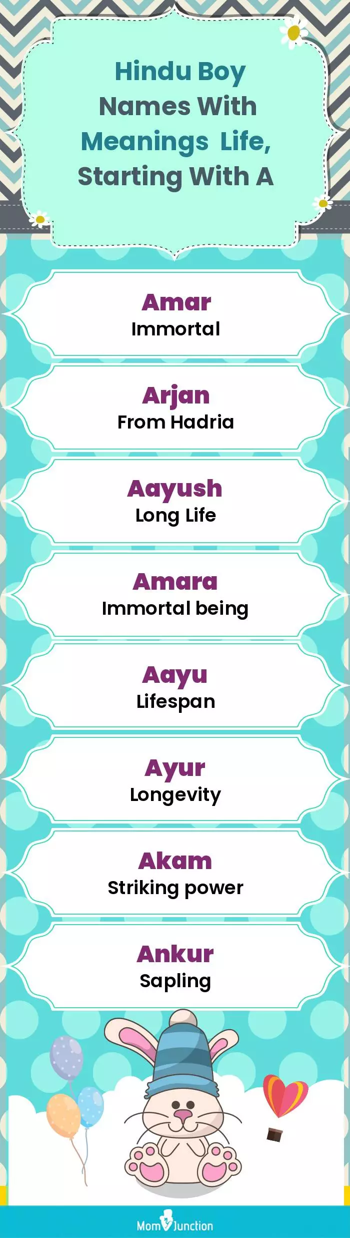  Hindu Boy Names with Meanings Life, Starting With A(infographic)