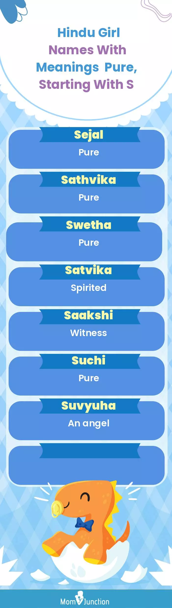  Hindu Girl Names with Meanings Pure, Starting With S(infographic)