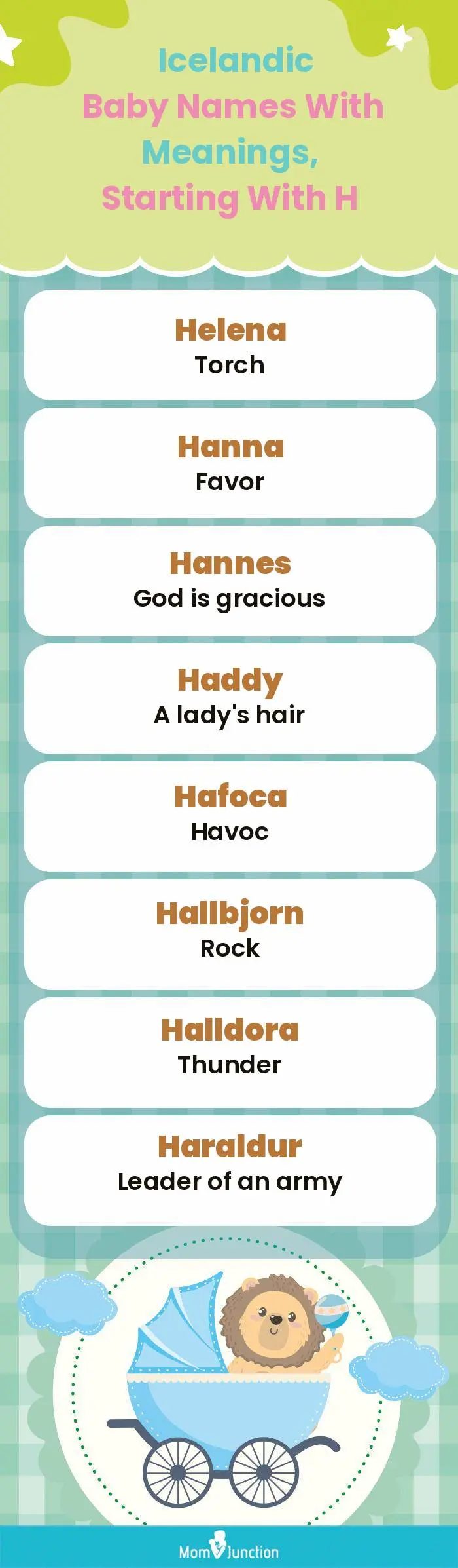  Icelandic Baby Names with Meanings, Starting With H(infographic)