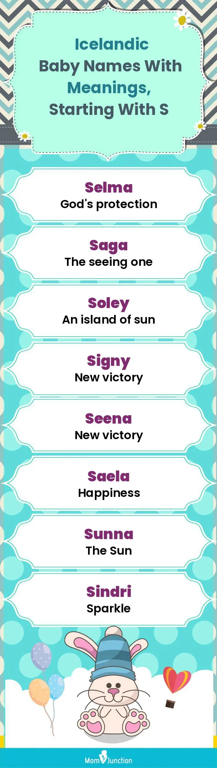  Icelandic Baby Names with Meanings, Starting With S(infographic)