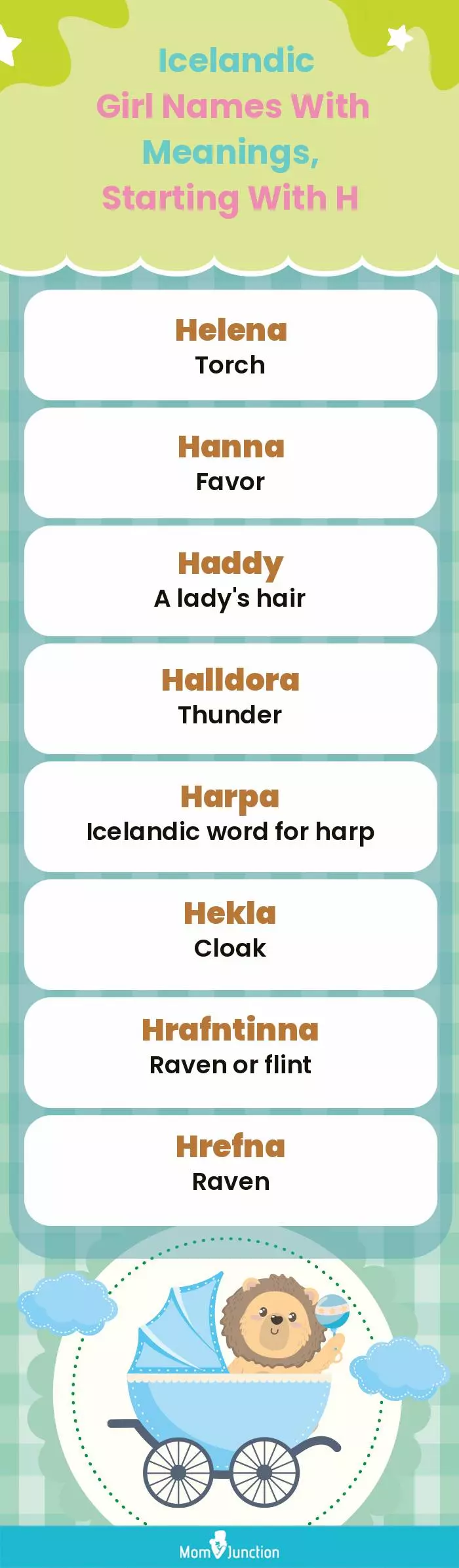  Icelandic Girl Names with Meanings, Starting With H(infographic)