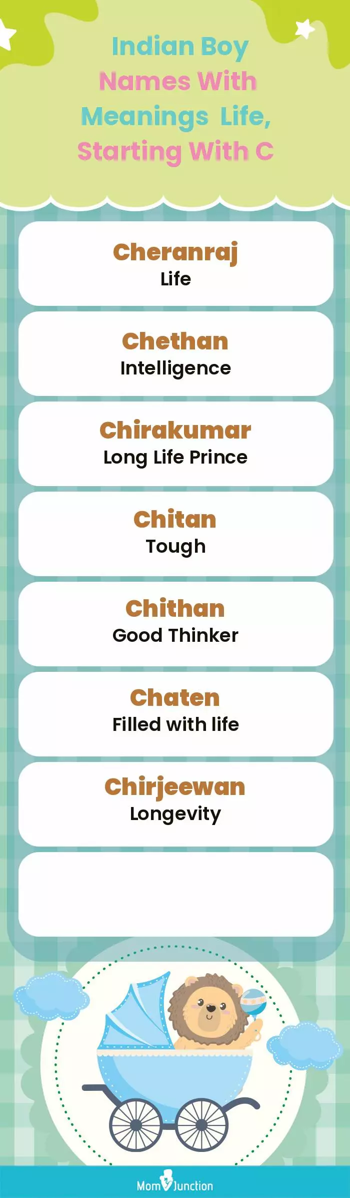  Indian Boy Names with Meanings Life, Starting With C(infographic)