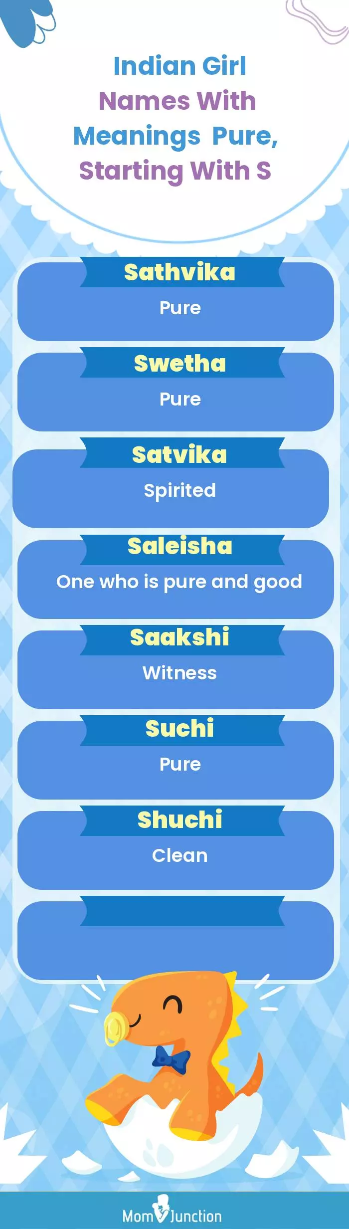  Indian Girl Names with Meanings Pure, Starting With S(infographic)