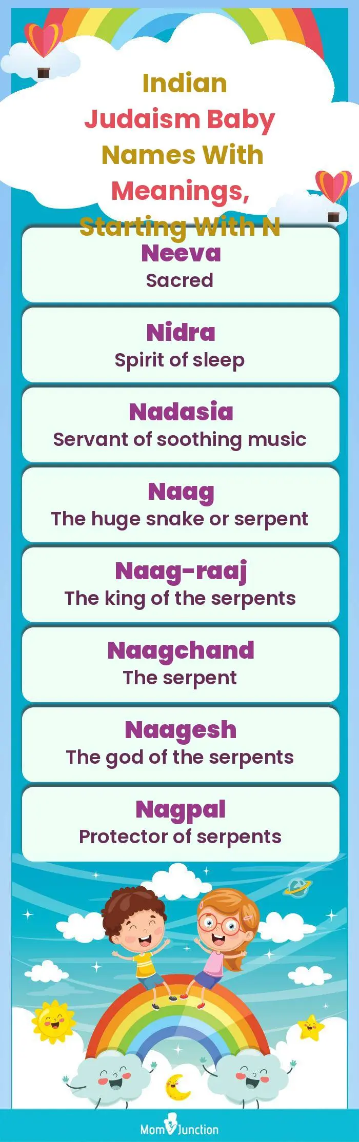  Indian Judaism Baby Names with Meanings, Starting With N(infographic)