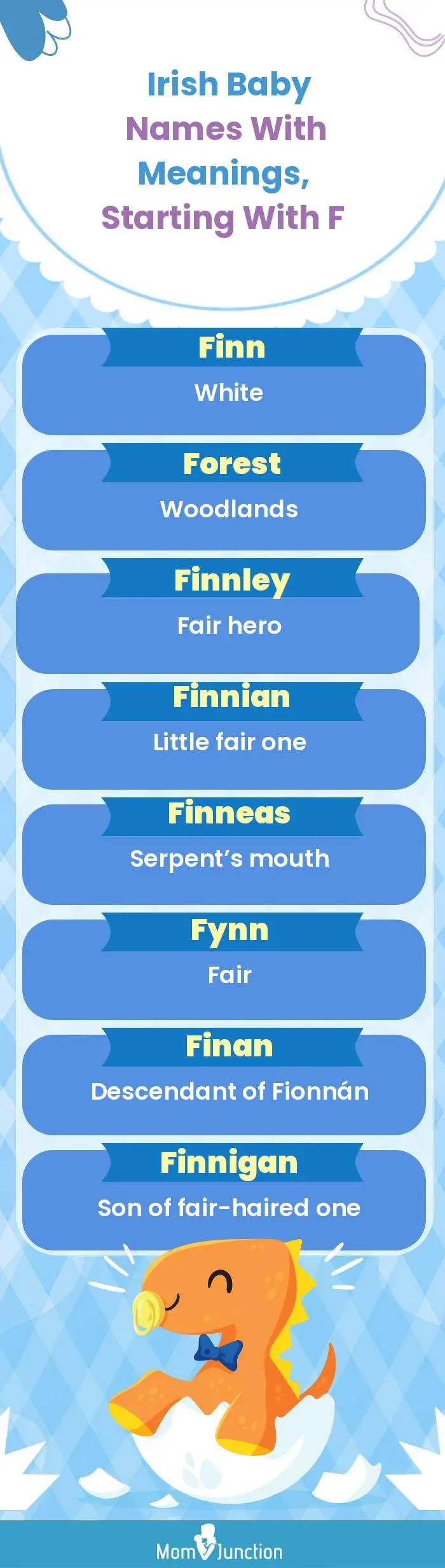  Irish Baby Names with Meanings, Starting With F(infographic)