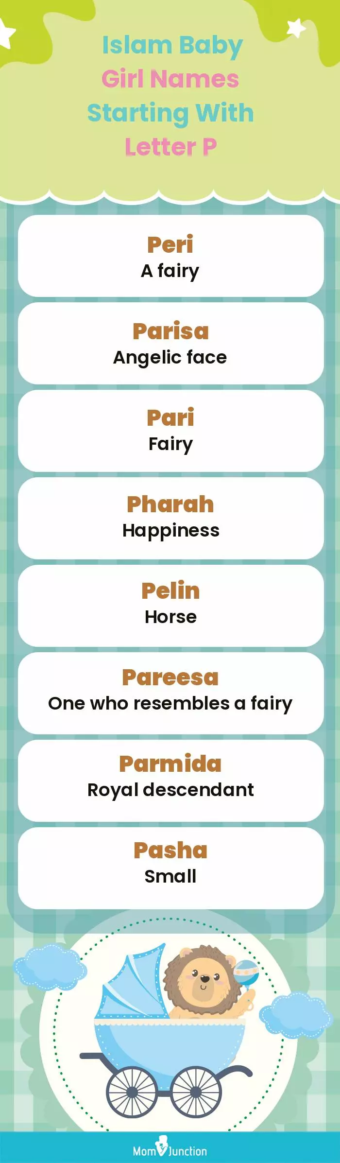  Islam Baby Girl Names Starting With Letter P(infographic)