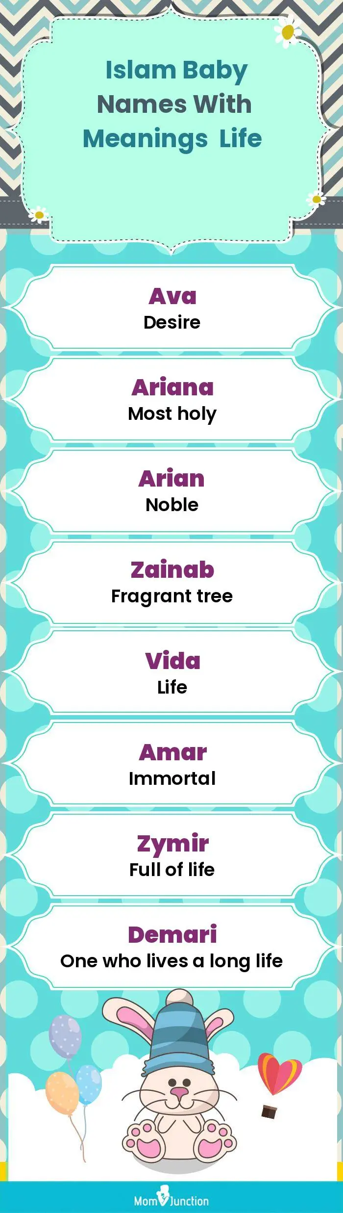  Islam Baby Names with Meanings Life(infographic)