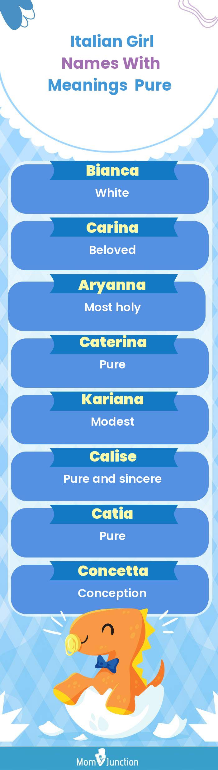  Italian Girl Names with Meanings Pure(infographic)