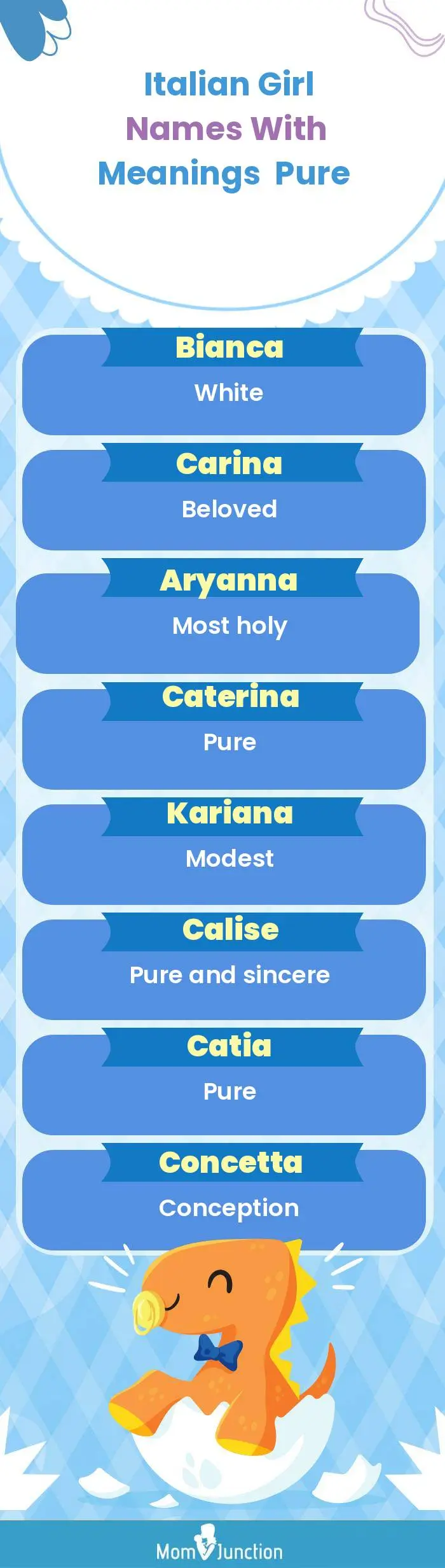  Italian Girl Names with Meanings Pure(infographic)