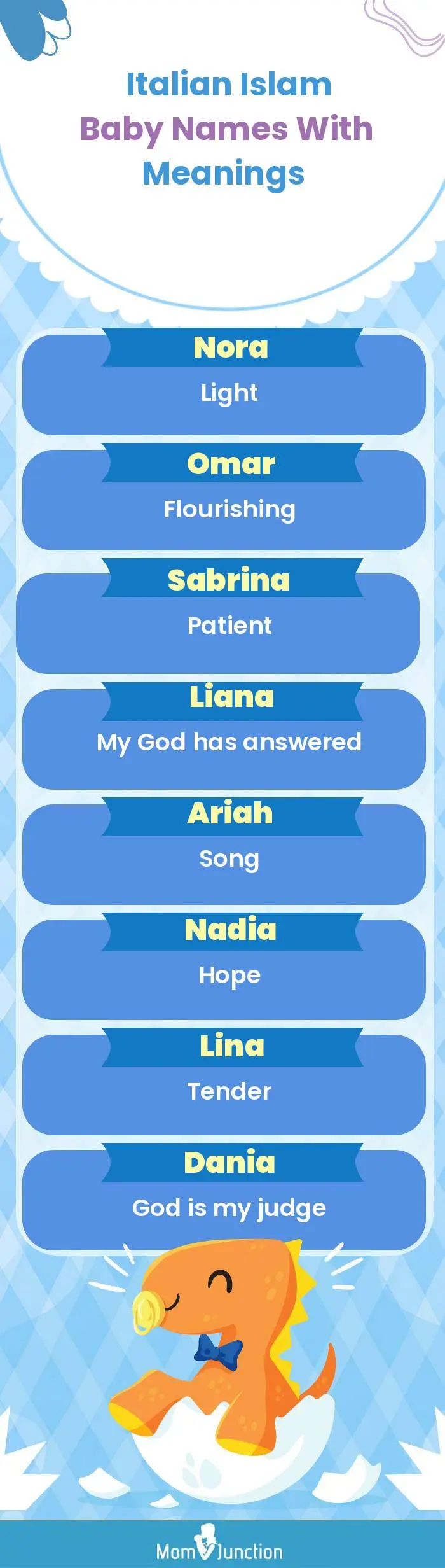  Italian Islam Baby Names with Meanings(infographic)