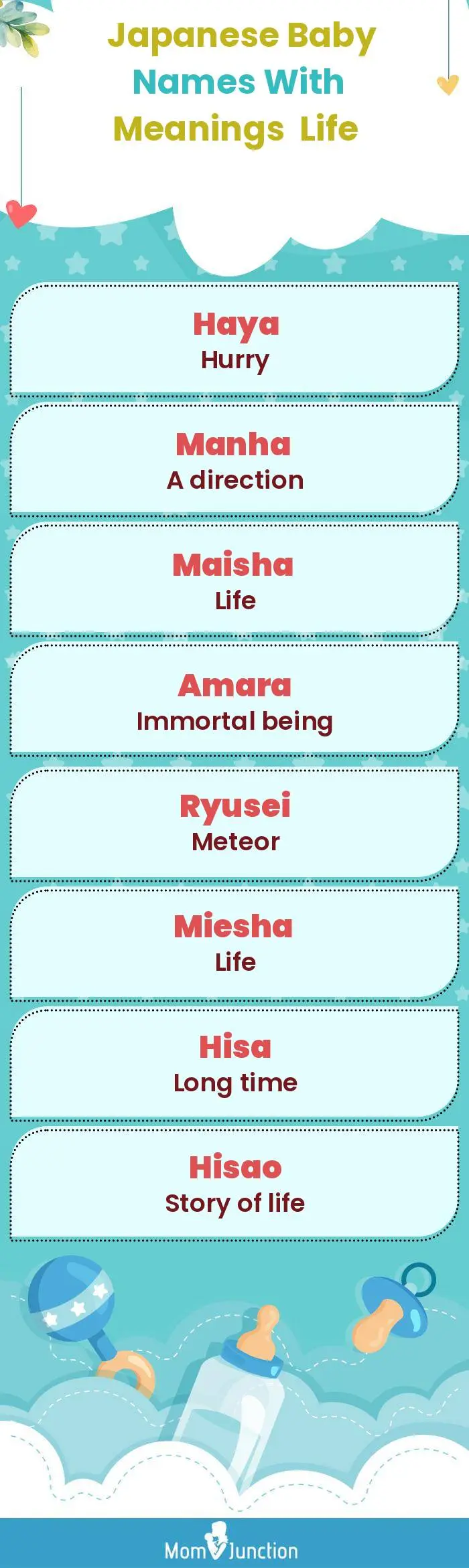  Japanese Baby Names with Meanings Life(infographic)