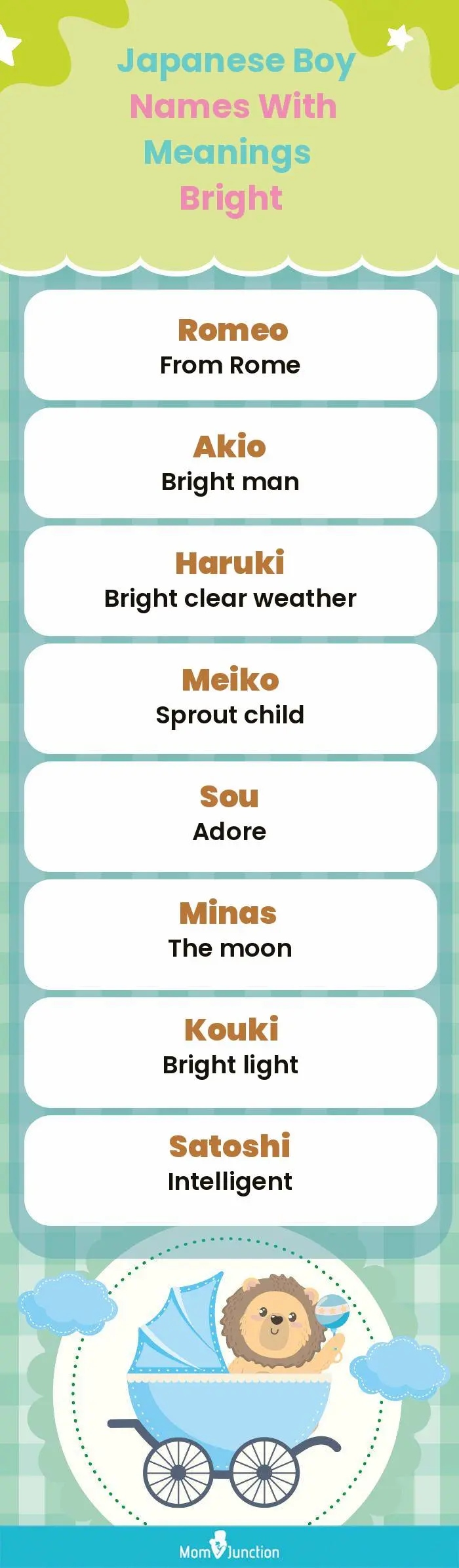  Japanese Boy Names with Meanings Bright(infographic)