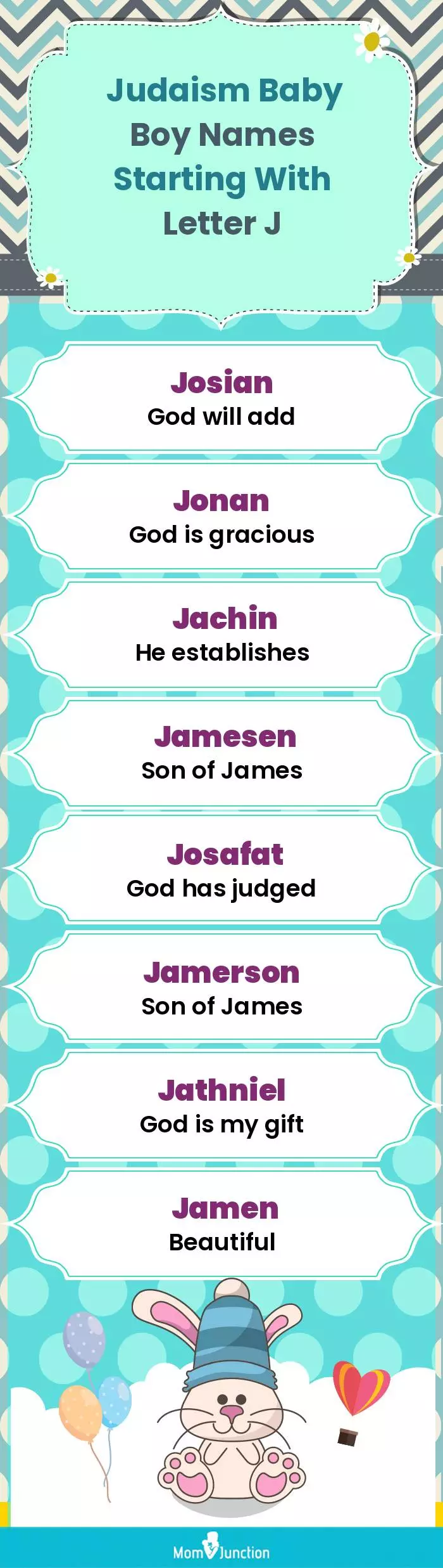  Judaism Baby Boy Names Starting With Letter J(infographic)