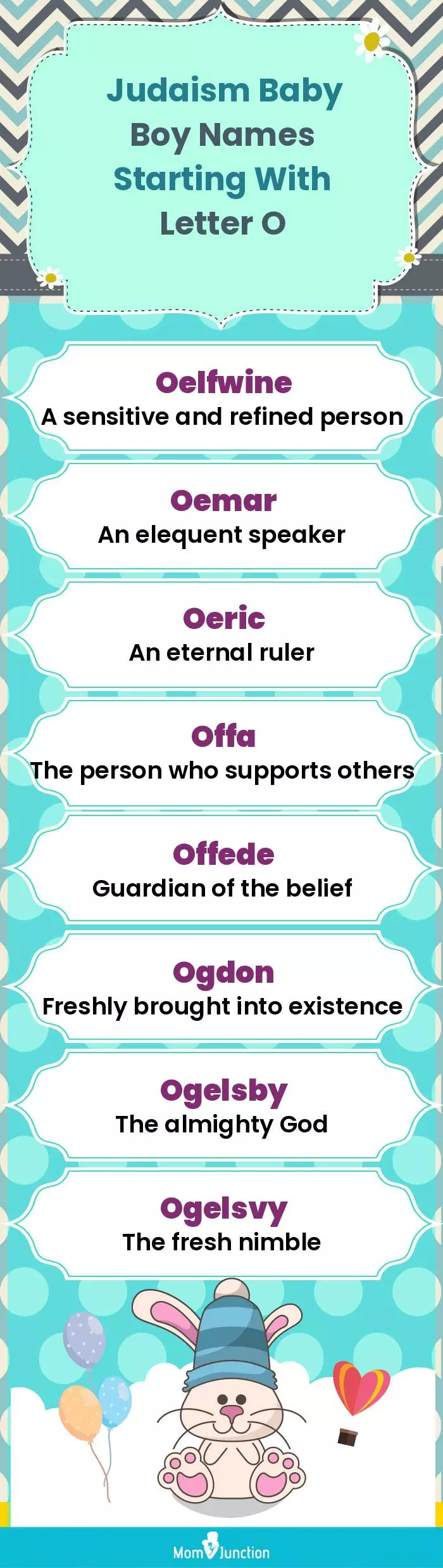  Judaism Baby Boy Names Starting With Letter O(infographic)