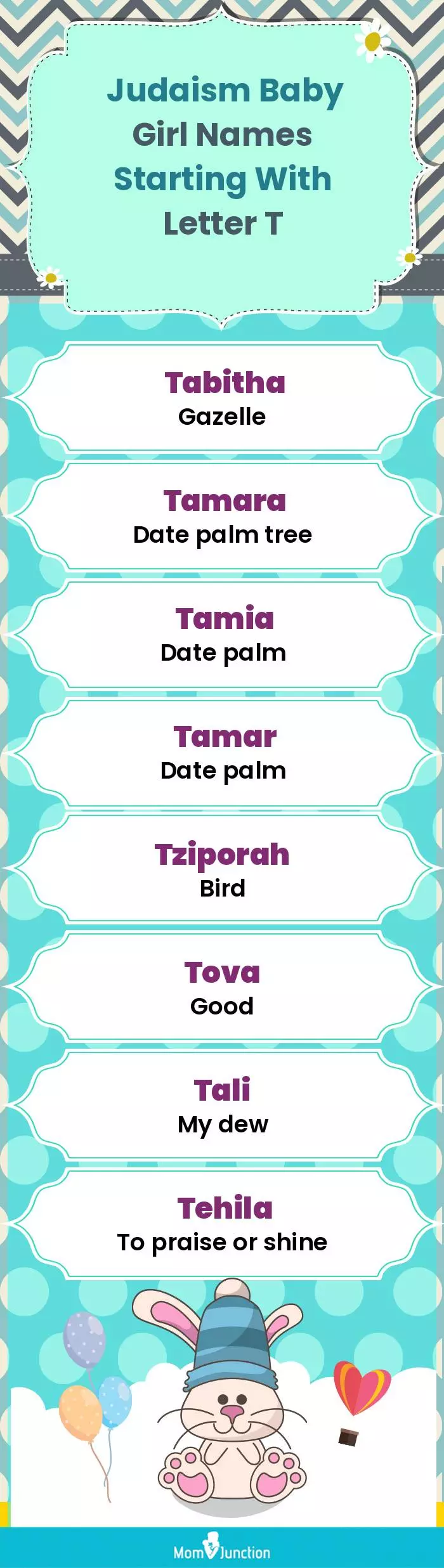  Judaism Baby Girl Names Starting With Letter T(infographic)