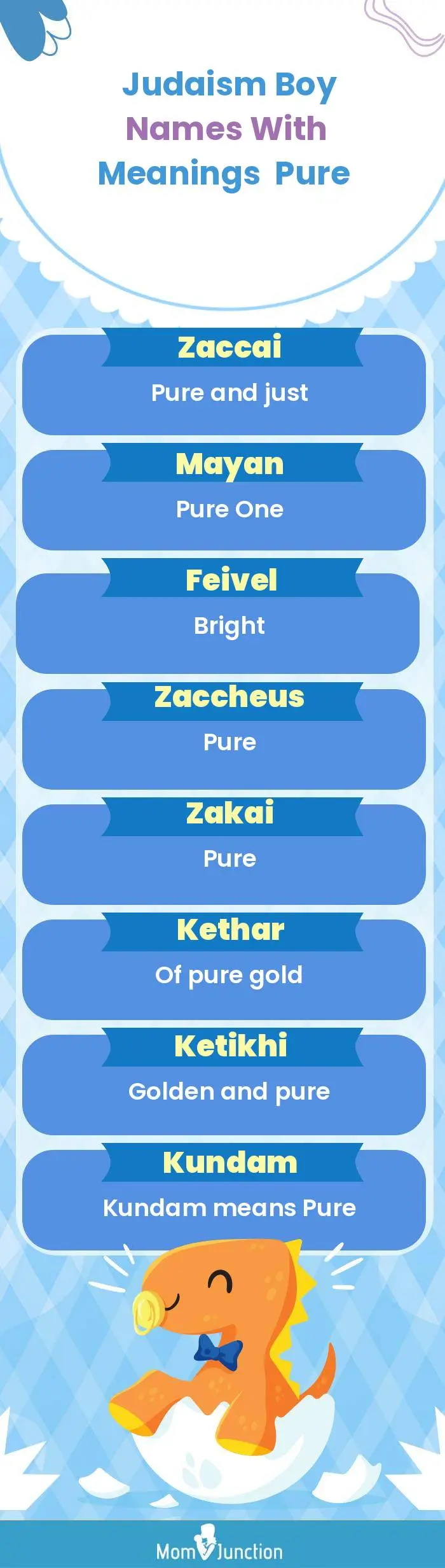 Judaism Boy Names with Meanings Pure(infographic)